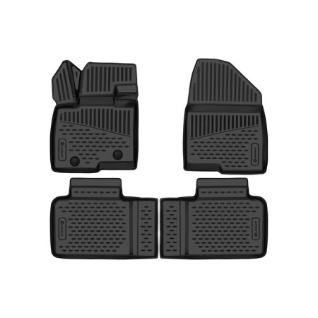 3D mats in the salon for BAIC X55 2023 - 4 pcs.