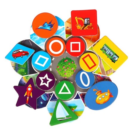 Velcro toy "Color, shape, transport"-4