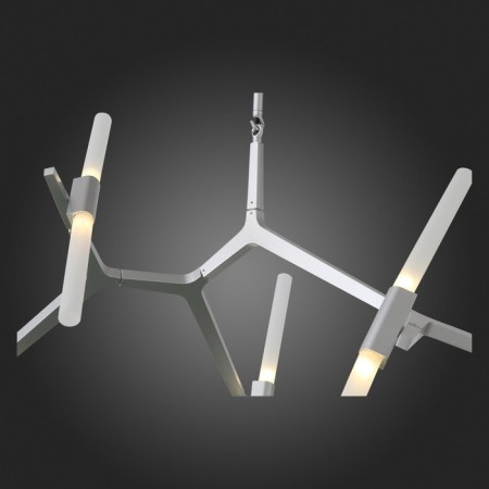 Ceiling Ceiling ST LUCE. SL947.102.10. Laconicita. 10x5 watts, G9, 4000k, 160x40x95 cm, silver color-13