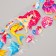 Stick plastic volumetric "mermaids and outfits" with gold stroke mix 33.5x6 cm