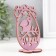 Easter decor "chick" 6.5x4.7x10.3 cm (set 2 parts) purple