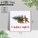 Mini-postcard "Holiday in the house", 7 x 7 cm, New Year