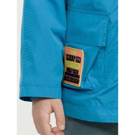 Windbreaker for boys, height 104 cm, blue color-6
