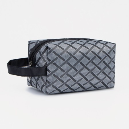 Lightning cosmetic bag, gray color