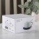 Tea couple ceramic with a spoon "Ulun", 2 items: a cup 280 ml, a saucer d = 13 cm, the color is light green