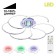 Ceiling chandelier Citilux "Jamini" CL229261E, 64x64x13 cm, 6x12.5W, LED, Gray color gray