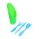 Set of planting tools, 4 items: scapula, fork, cone, glass, color mix, Greengo