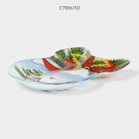 Glass Serving Dauline "Bant. New Year's fairy tale ", 19 × 14 cm-1