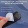 Protective liners from sweat and pollution, set - 10 pcs, on an adhesive base, 24 × 3.7 × 0.1 cm, black color is black