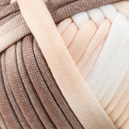 Knitted yarn 95% cotton, 5% elastan "Lentino melange" 100 g 30 m color 33-2