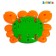 Musical toy "crab", light and sound effects