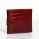 Men's purse on the button, Textura, a map for cards, coins, burgundy color