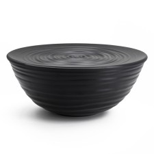Bowl with a cover of Guzzini Tierra, d = 25 cm, black color