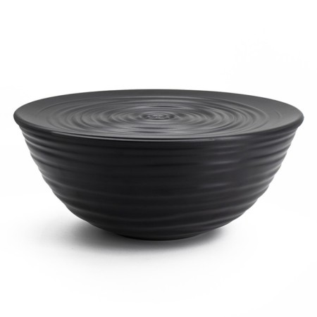 Bowl with a cover of Guzzini Tierra, d = 25 cm, black color