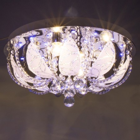 Svetogor chandelier "Moscow" 5x60W E27 LED lighting chrome 50x50cm-2