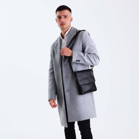 Male bag, black color-8