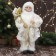 Santa Claus "in a white star fur coat, with a flashlight" 45 cm