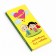 Gift box for tiles of chocolate "Love is...", yellow, 17.1 x 8 x 1.4 cm