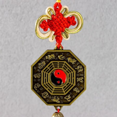 Bell Metal "Join coin with a knot of happiness" 1 bell 38x5x3 cm-1