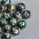Beads for creativity plastic "Marble. Black" d = 1.2 cm set 20 grams