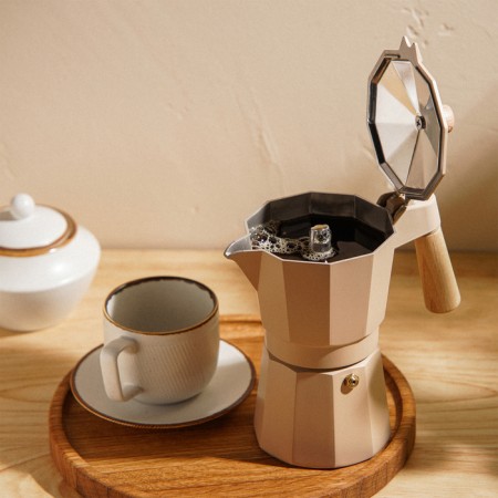 Geyser Coffee machine SL Home "Framo", 300 ml, 11 × 15.5 × 20 cm, beige color-6