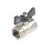 Ballic Aqualink, PN 50 tap, internal/internal thread 1/2 ", butterfly, nickel.