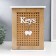 Keywood tree 6 hooks "Two hearts and mitch" 26x19x5.8 cm