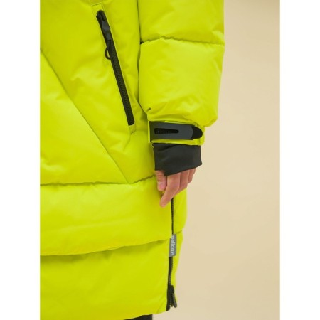 Coat for girls, height 98 cm, yellow color-15