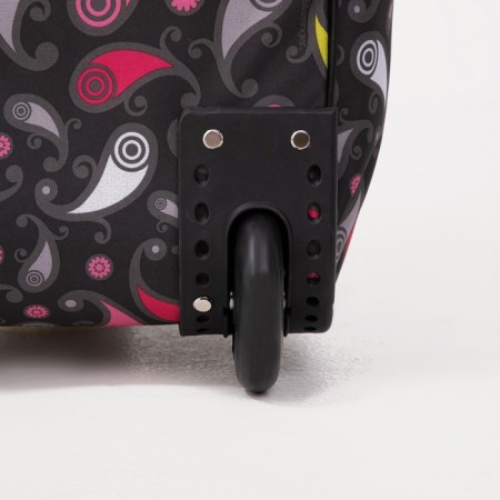 Road bag on wheels, lightning department, external pocket, colorful color-3