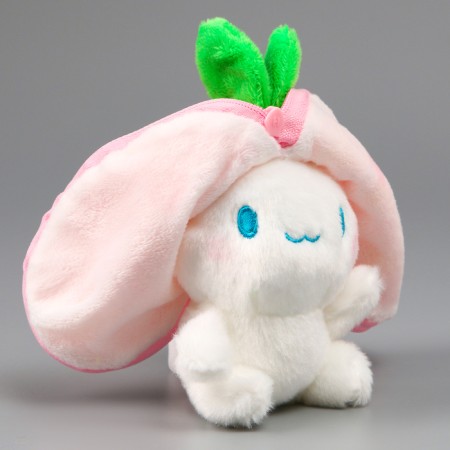 Soft toy "Bunny Klubnik" on the key fabric, 11 cm-8