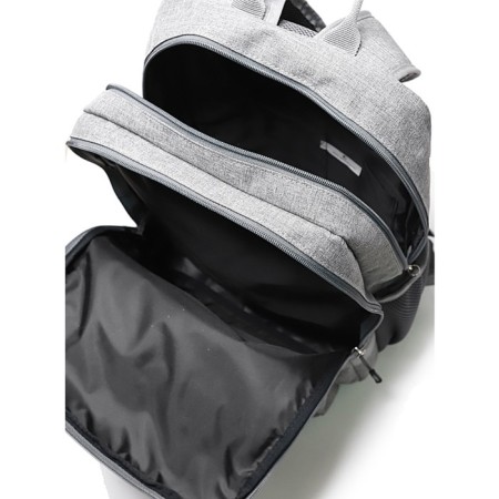School backpack, synthetic fabric, 265x395x120 cm, gray-4