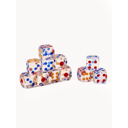Player bones, 1.8 x 1.8 cm, set 50 pcs