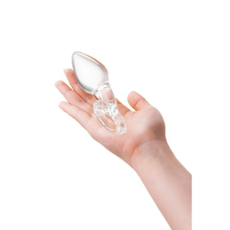 Sexus Glass anal plug, glass, transparent, 14.5 cm, d = 4 cm-2
