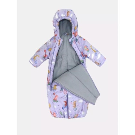 Combinascone Transformer Children's Winter Topotushki "Ball", height 74 cm, lilac color-2