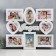 Photo frame plastic in 8 photos 10x10, 10x15 cm "I love you" white 44x49 cm