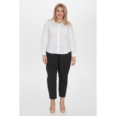Female blouse, size 54, white color-1