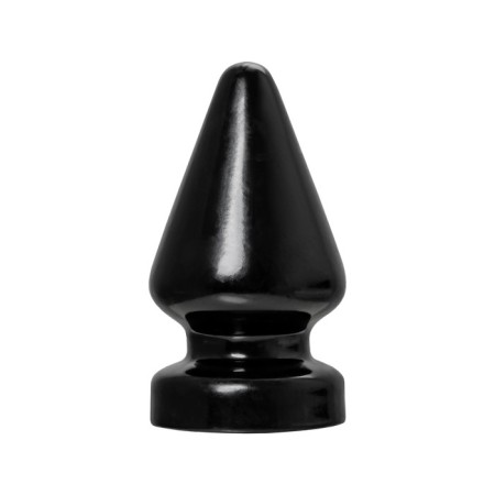 Anal plug Toyfa Popo Pleasure Draco β, cone, PVC, 115x210 mm, black color-1