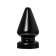 Anal plug Toyfa Popo Pleasure Draco β, cone, PVC, 115x210 mm, black color