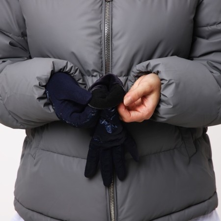 Gloves female, dimensionless, with insulation, blue color-4