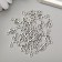 Decor Metal for creativity "Violin key" silver 1.8x0.7 cm