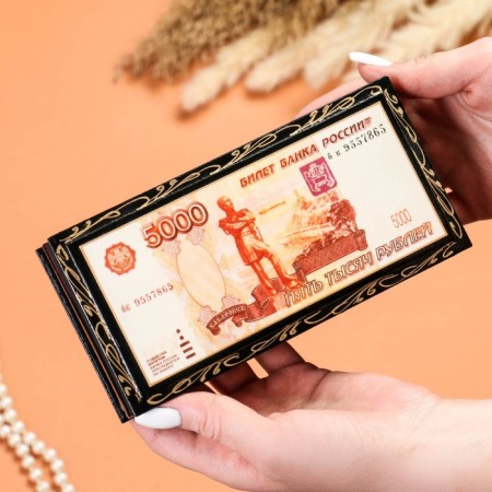 Casket - a bill "5000 rubles", 8.5 × 17 cm, lacquer miniature-2