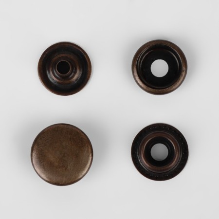 Installation button, omega (o-shaped), d = 15 mm, antique color-2