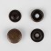 Installation button, omega (o-shaped), d = 15 mm, antique color
