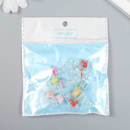 Decor for creativity Glass, plastic "Jars with lemonade" MIX 1x1x2.5 cm-3