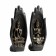 Set of figures "Buddha in the hands" Black-gold, 21cm