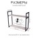 Wind -up double "Energy Loft", 58 x 69.6 x 24 cm, black, Bob Pine