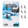 Mormyshka column black, white stripes + ball 3d, weight 0.5 g