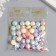 Beads for creativity Plastic "flattened ball. Pastel" Purvalum set 20 grams 0.6x1x1 cm
