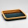 Bust on the stand "Style", rectangular base, 17 hooks, wood, 30 × 30 × 4 cm, blue color