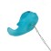 Bath plug with a toy "Kit", d = 40 mm, PVC, metal, blue